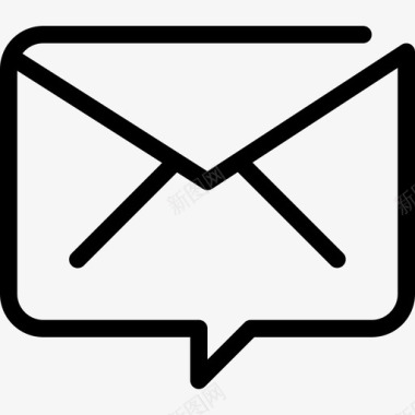 电子邮件和消息地址业务图标图标
