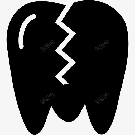 牙齿医疗收集2填充图标svg_新图网 https://ixintu.com 医疗收集2 填充 牙齿