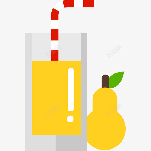 梨汁食品果蔬汁收集图标svg_新图网 https://ixintu.com 果蔬汁收集 梨汁 食品