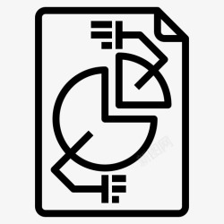 静态图纸饼图分析图表图标高清图片