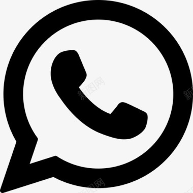 Whatsapp23徽标填充图标图标