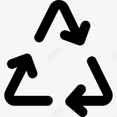 回收物流配送图标收集粗体圆形图标