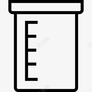 容量瓶科学4线性图标图标