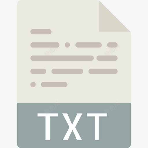 Txt文件类型平面图标svg_新图网 https://ixintu.com Txt 平面 文件类型
