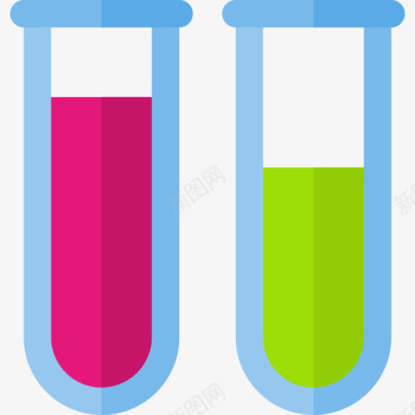 试管高中元素扁平图标图标