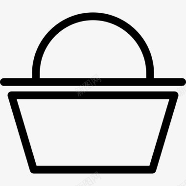 购物篮物流配送2直线图标图标