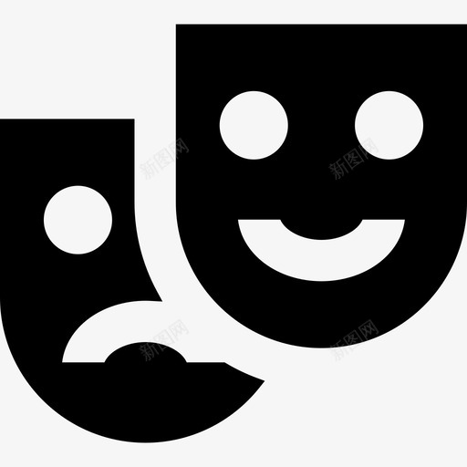 面具电影元素填充图标svg_新图网 https://ixintu.com 填充 电影元素 面具