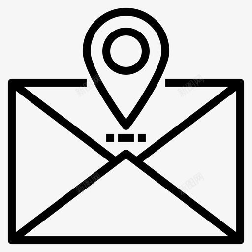 电子邮件地址gps图标svg_新图网 https://ixintu.com gps 位置 地址 地址概要 电子邮件 路线