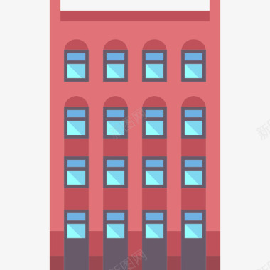 公寓城市元素系列图标图标