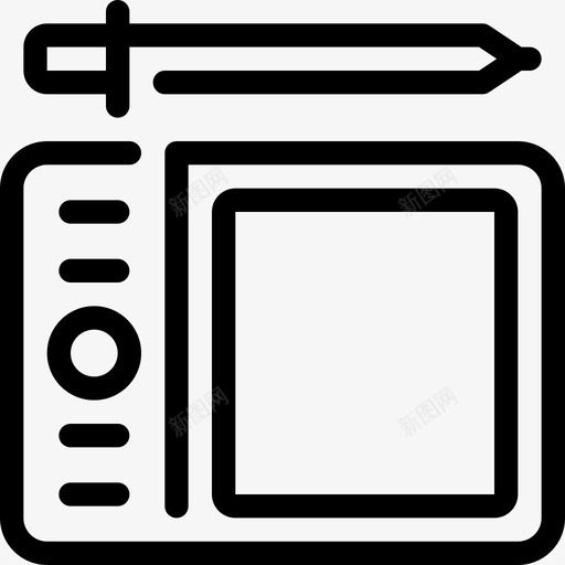 数字平板数字艺术设备图标svg_新图网 https://ixintu.com 创意和设计元素 工具 数字平板 数字艺术 设备