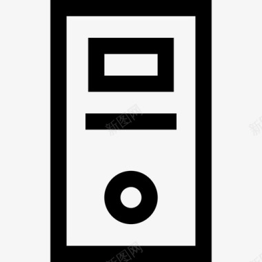 扬声器电子收集线性图标图标