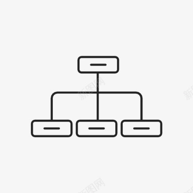 层次结构大纲方案图标图标