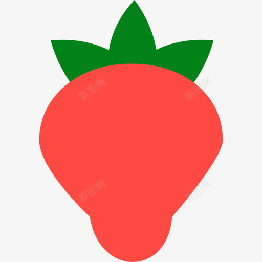 草莓食品水果和蔬菜图标svg_新图网 https://ixintu.com 水果和蔬菜 草莓 食品