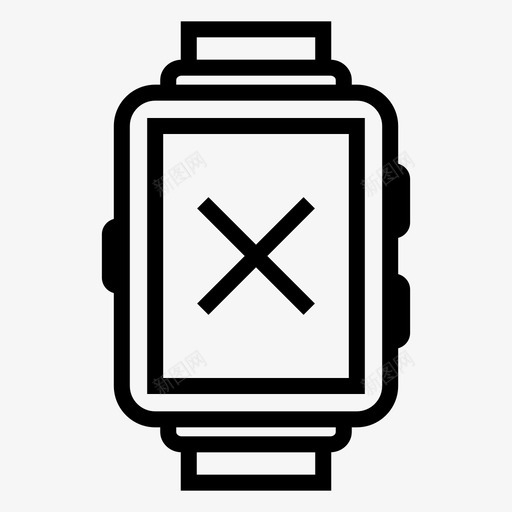 取消设备技术图标svg_新图网 https://ixintu.com 取消 手表 技术 智能手表 设备
