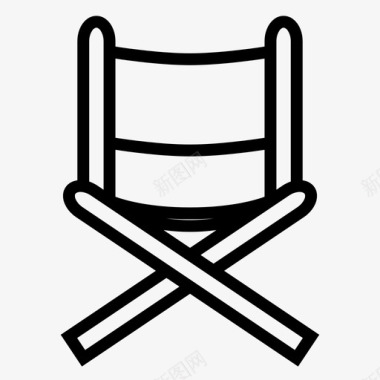 椅子电影院导演椅子图标图标