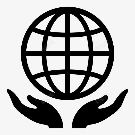 地球生态国际图标svg_新图网 https://ixintu.com 世界在手 可持续 国际 地球 生态