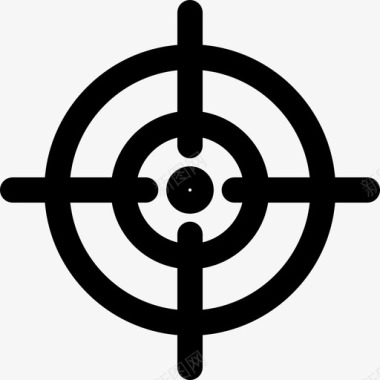 射击目标警察线状图标图标