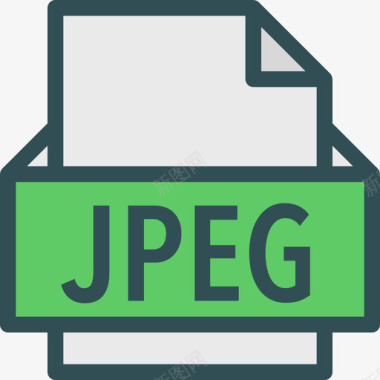 Jpeg格式2线性颜色图标图标