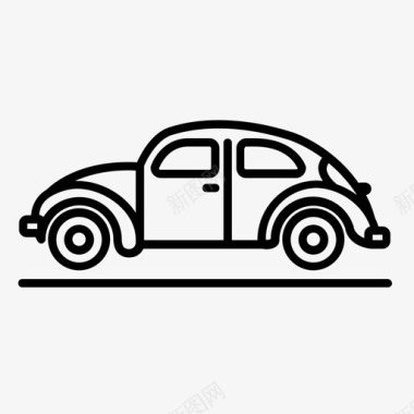 大众汽车汽车交通工具图标图标