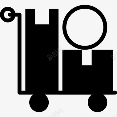 送货车商务套件填充图标图标