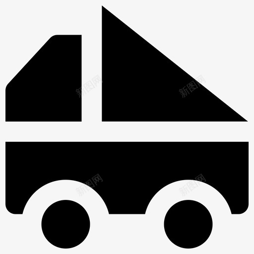 卡车粗体运输收集填充图标svg_新图网 https://ixintu.com 卡车 填充 粗体运输收集