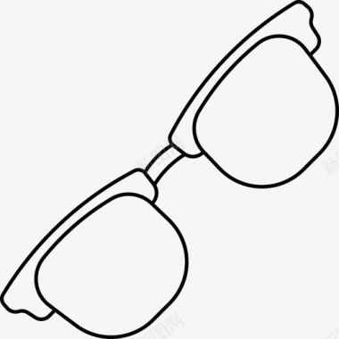 眼镜杂项收藏浅圆形图标图标
