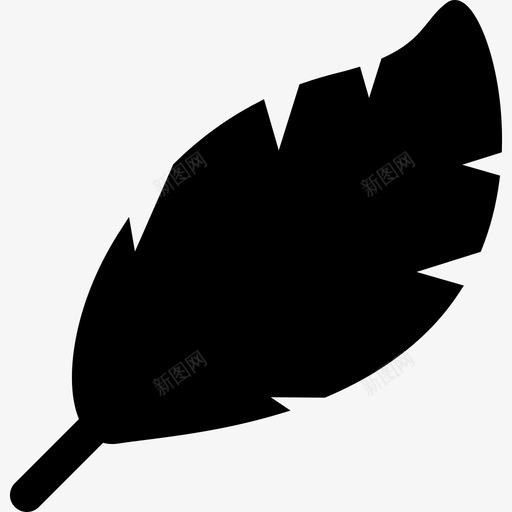 羽毛动物填充的羽毛图标svg_新图网 https://ixintu.com 动物 填充的羽毛 羽毛