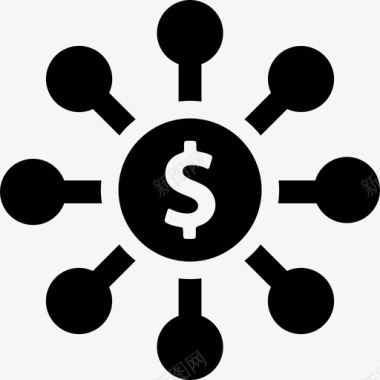 网络化财务收集可靠图标图标