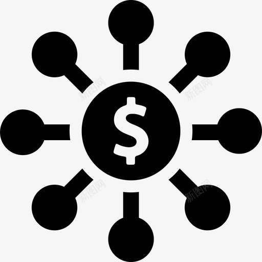 网络化财务收集可靠图标svg_新图网 https://ixintu.com 可靠 网络化 财务收集