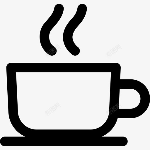 咖啡杯机场标志线形图标svg_新图网 https://ixintu.com 咖啡杯 机场标志 线形
