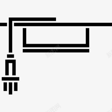 Mortarboard教育18岁直系图标图标