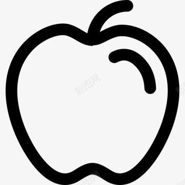 苹果食物12黑色图标图标