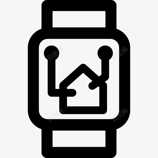智能手表线性智能家居图标svg_新图网 https://ixintu.com 智能手表 线性智能家居