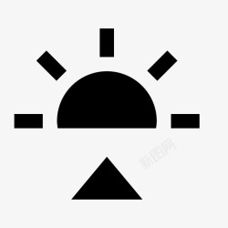 清晨icon日出黎明清晨图标高清图片