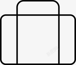 手提电脑包公文包手提电脑包手提箱图标高清图片