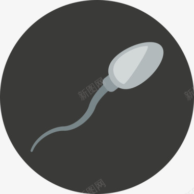 精子婴儿怀孕圆形扁平图标图标