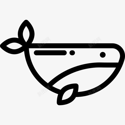 鲸鱼海洋生物3直系图标svg_新图网 https://ixintu.com 海洋生物3 直系 鲸鱼