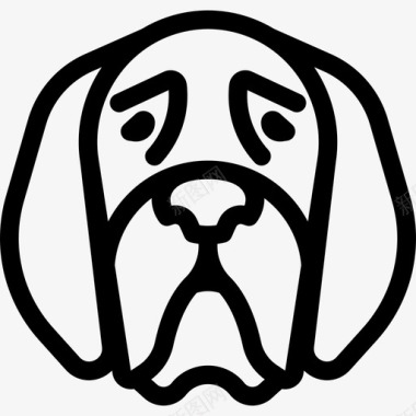 英国獒犬种头直系图标图标