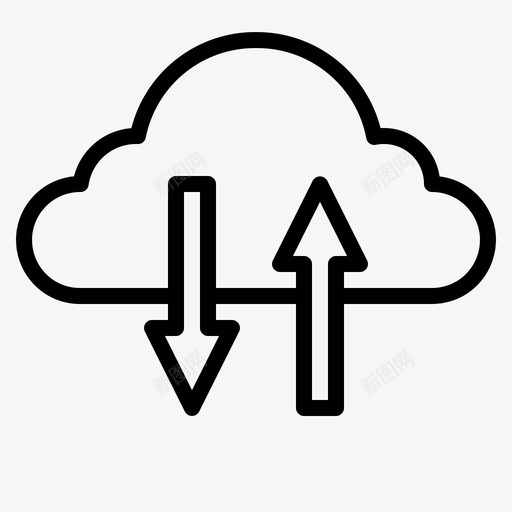 云概念界面标志图标svg_新图网 https://ixintu.com 云概念 传输 咖啡 标志 用户界面 界面