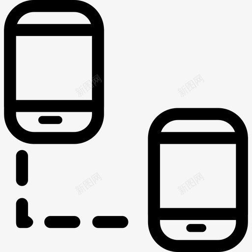 智能手机台式机和小工具资产线性图标svg_新图网 https://ixintu.com 台式机和小工具资产 智能手机 线性
