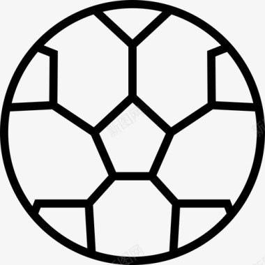 足球运动11直线型图标图标