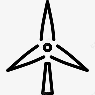 风车eco2线性图标图标