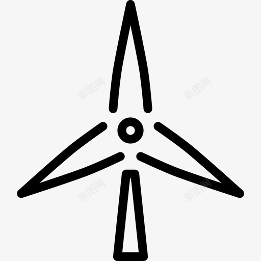 风车eco2线性图标svg_新图网 https://ixintu.com eco2 线性 风车