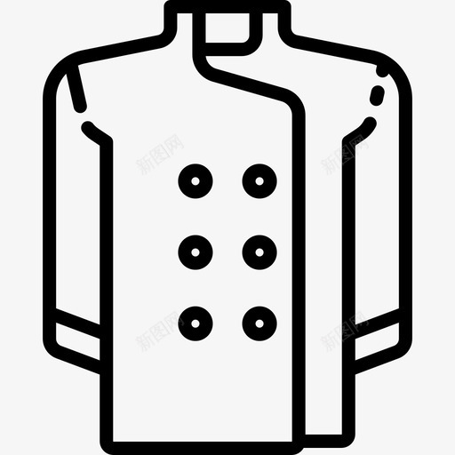厨师套装烹饪线工艺直线型图标svg_新图网 https://ixintu.com 厨师套装 烹饪线工艺 直线型