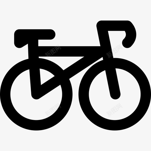 自行车时髦和复古直线型图标svg_新图网 https://ixintu.com 时髦和复古 直线型 自行车