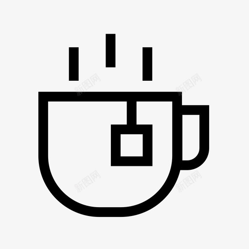 采购产品茶饮料杯子图标svg_新图网 https://ixintu.com 杯子 茶包 采购产品茶 食品和饮料 饮料