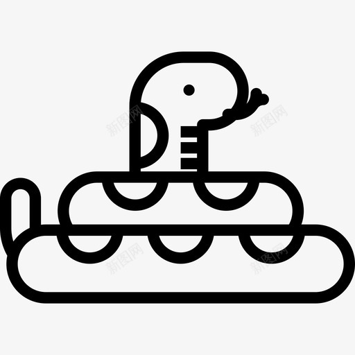 蛇动物5直系图标svg_新图网 https://ixintu.com 动物5 直系 蛇