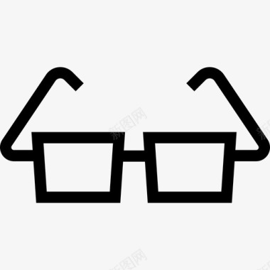 眼镜商业研究图标图标