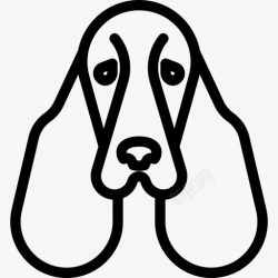 林格斯普林格猎犬犬种头直系图标高清图片