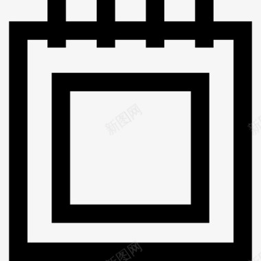 日历界面移动用户界面轮廓图标图标